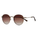 عینک آفتابی زنانه ژوراسیک پارک Cognac Circle مدل Jurassic Park SGF-5702