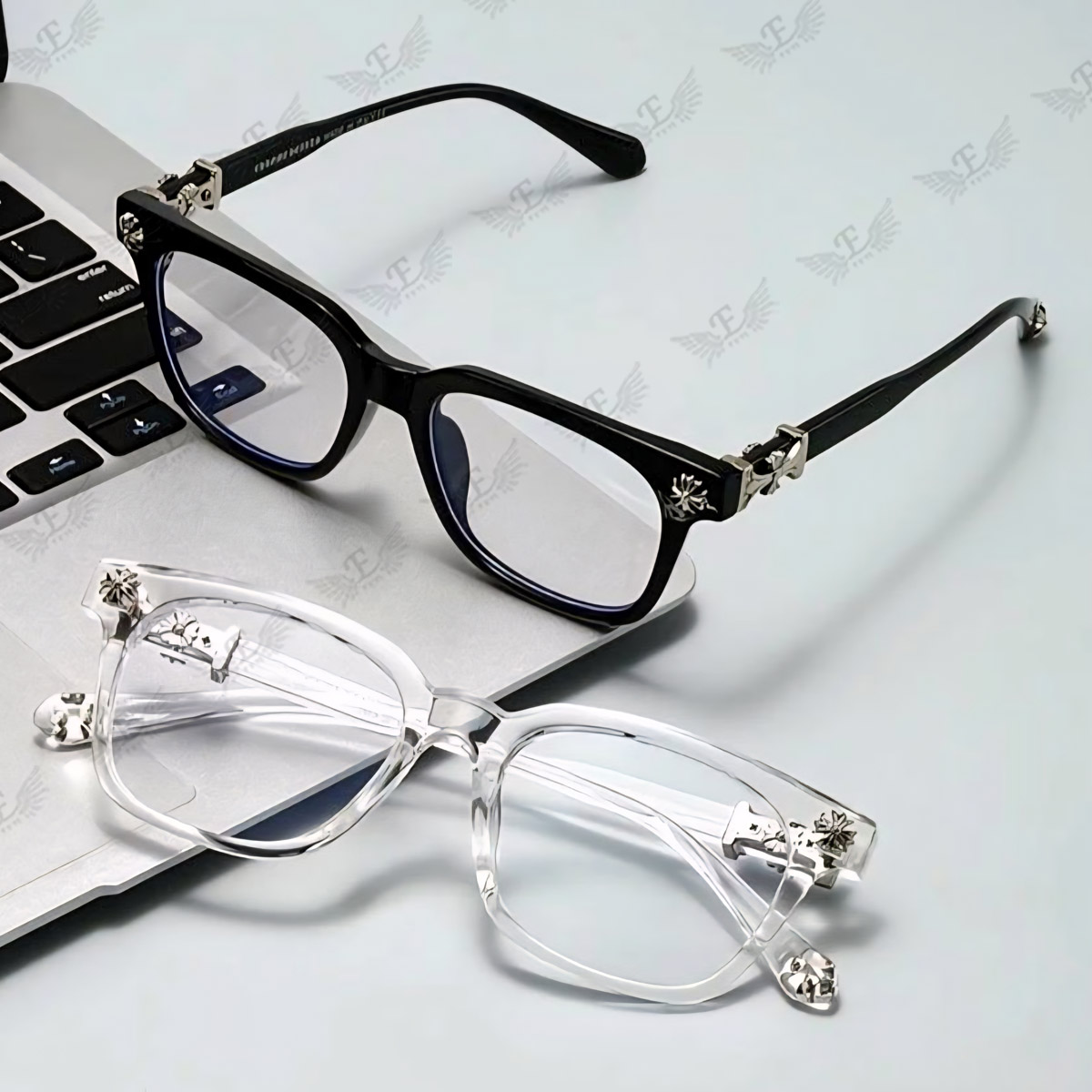 chhearts-glasses0 عینک یونیسکس مردانه و زنانه کروم هارتز عدسی بلوکات - Image 1