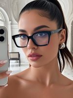 عینک طبی اورجینال بلوکات زنانه و مردانه برند سلین ترند روز Blue Cut سفارش امارات - Image 2